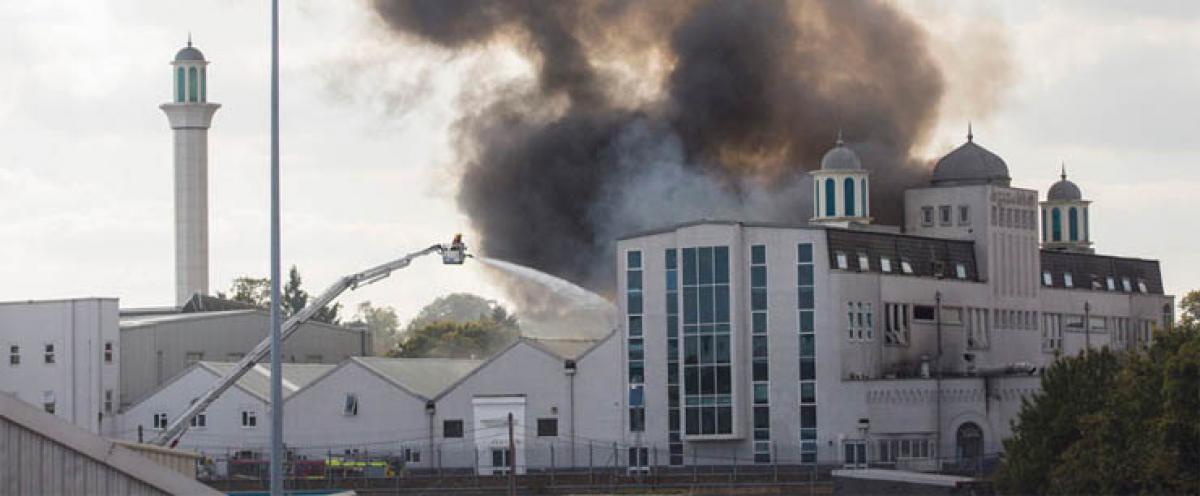 Two teens arrested in connection with London mosque fire