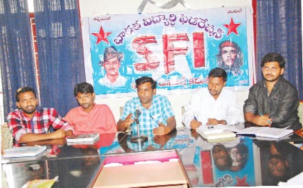 SFI threatens State-wide agitation over fee dues