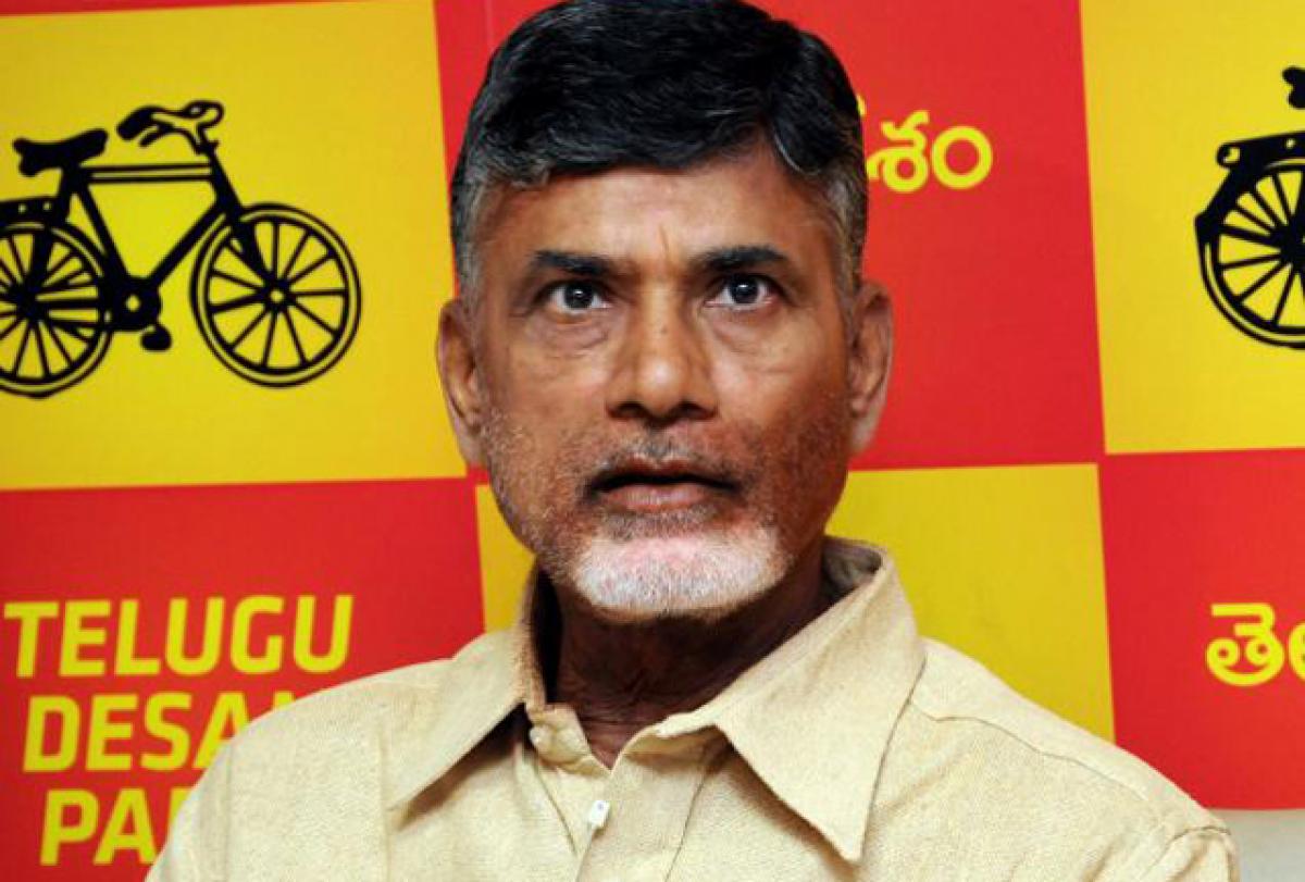 Chandrababu meets Home Minister Rajnath Singh over bifurcation issues