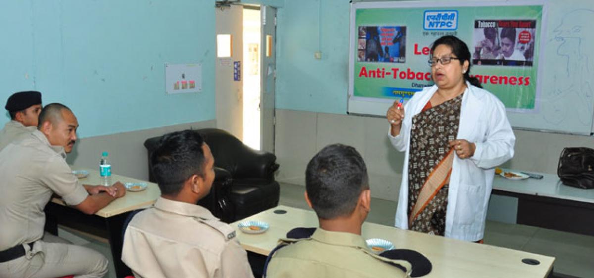 Anti-tobacco awareness lecture at NTPC