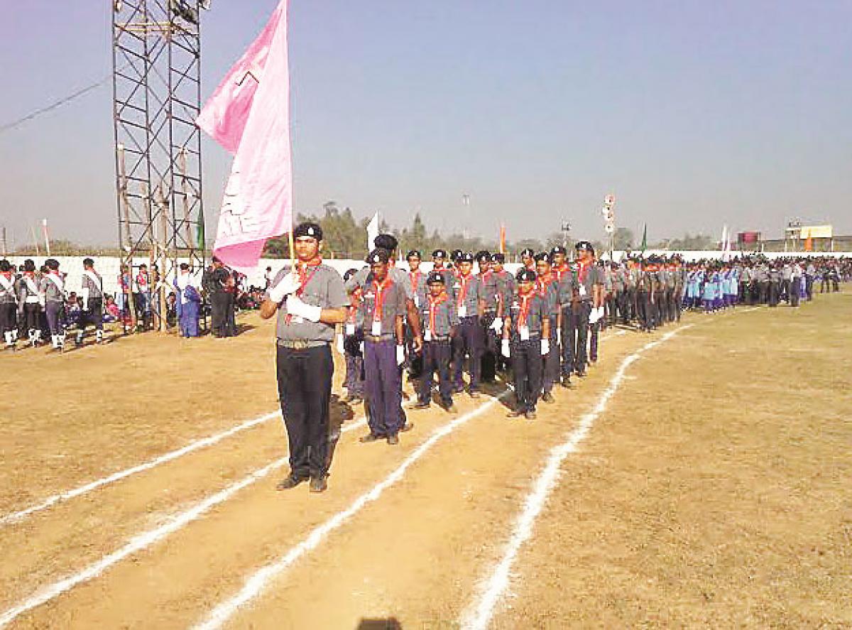 Singareni Scouts take part in Chhattisgarh jamboree