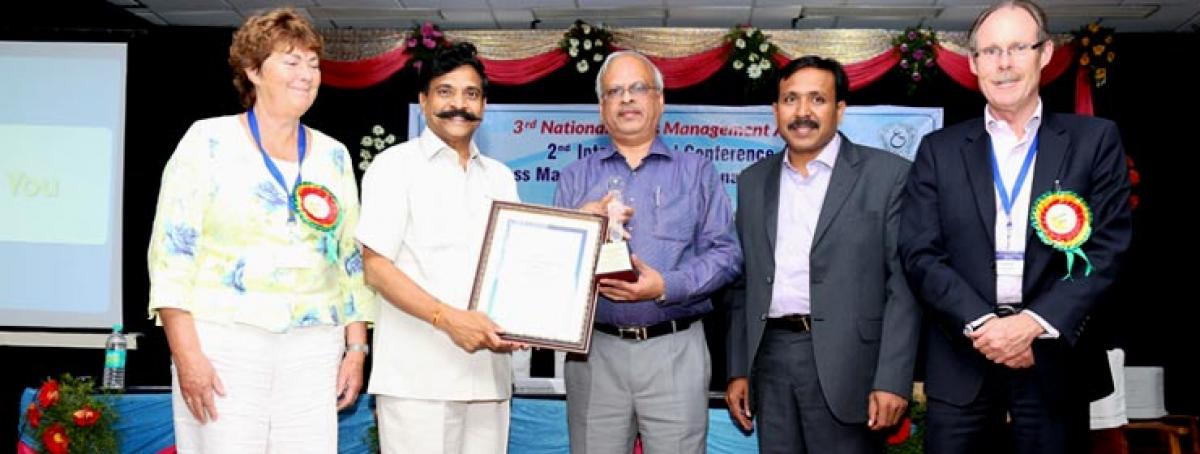 Award to NFC Chairman Dr. N. Saibaba for Implementing Stress Management