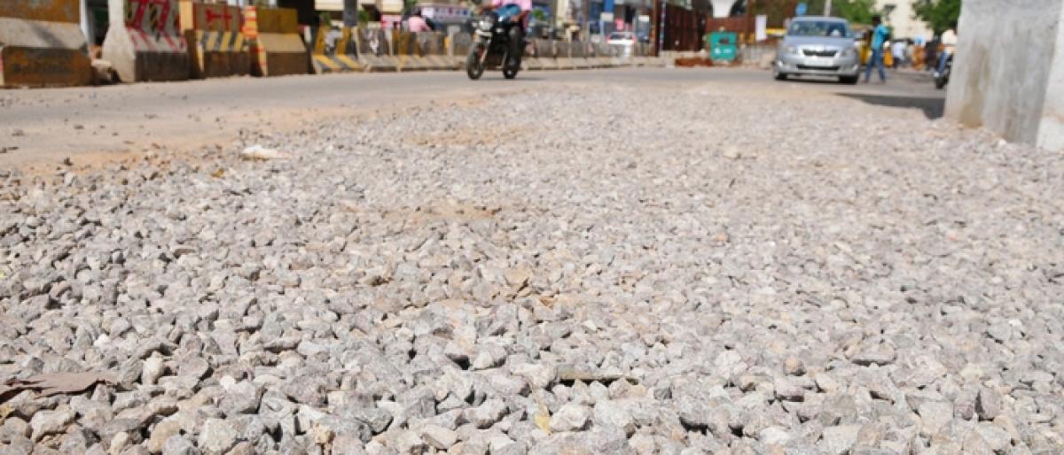Potholes make travelling back-breaking in Yousufguda