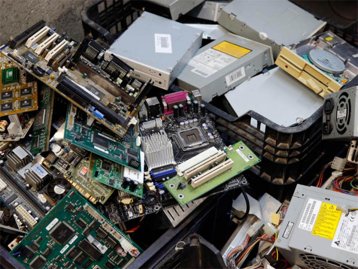 Piling up of e-waste with no effective mechanism for disposal