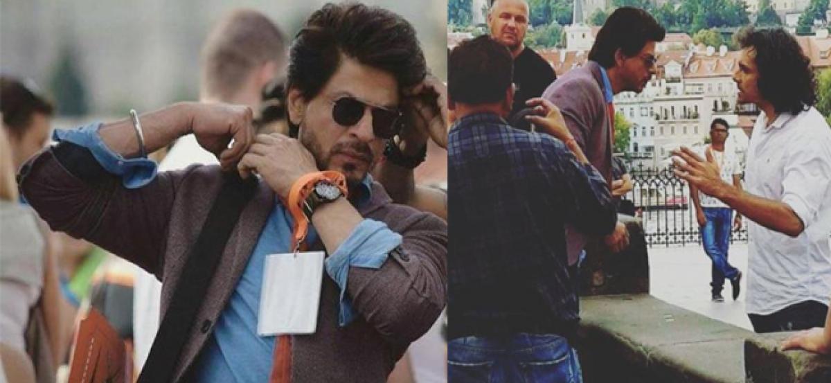 SRK shares pictures of film shoot in Prague  