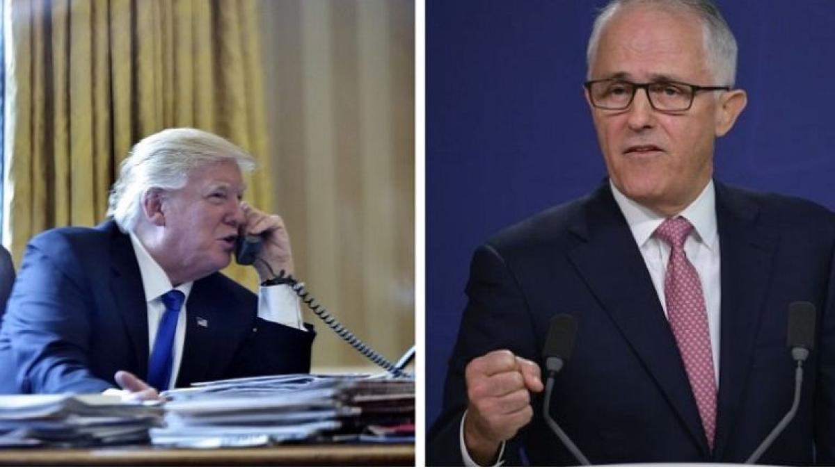 Trump berates Australian PM over abrupt phone call over refugee accord