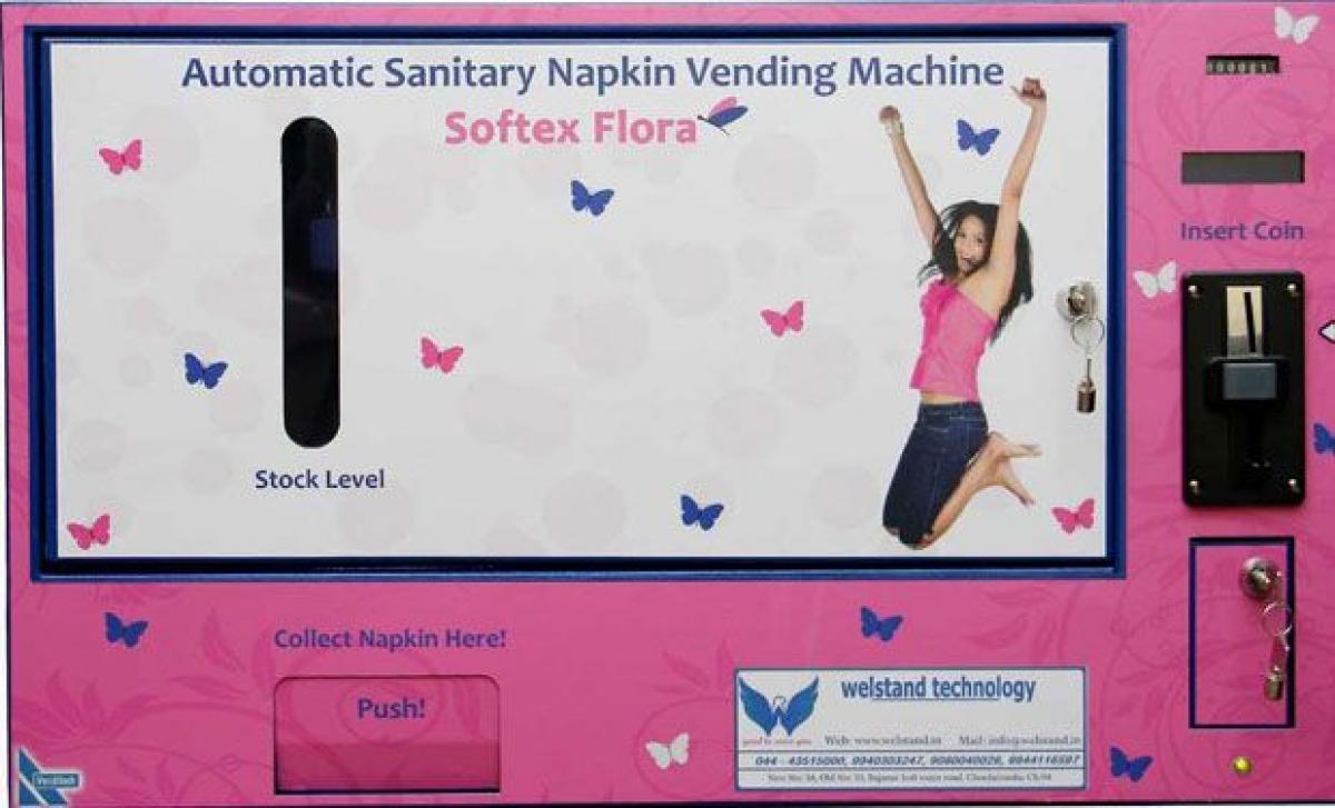 In a first, Lucknow Girls’ College gets sanitary pad vending machine