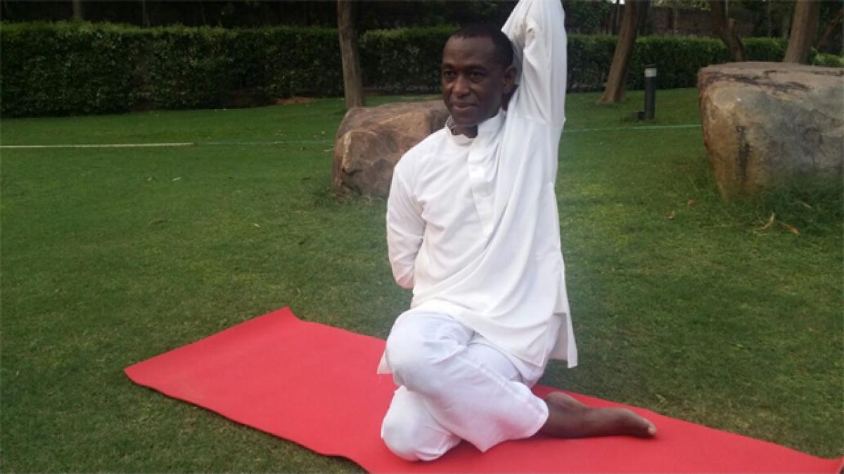 African envoy stayed back in India for yoga Day