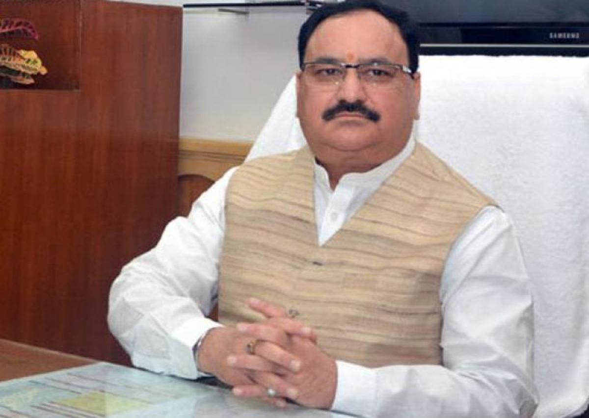 JP Nadda has a narrow escape in Hyderabad