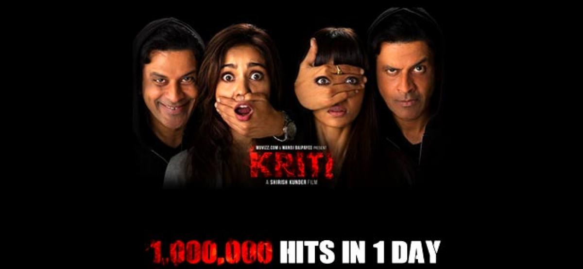 ShirishKunder’s“Kriti”gets 1 million hits within a day