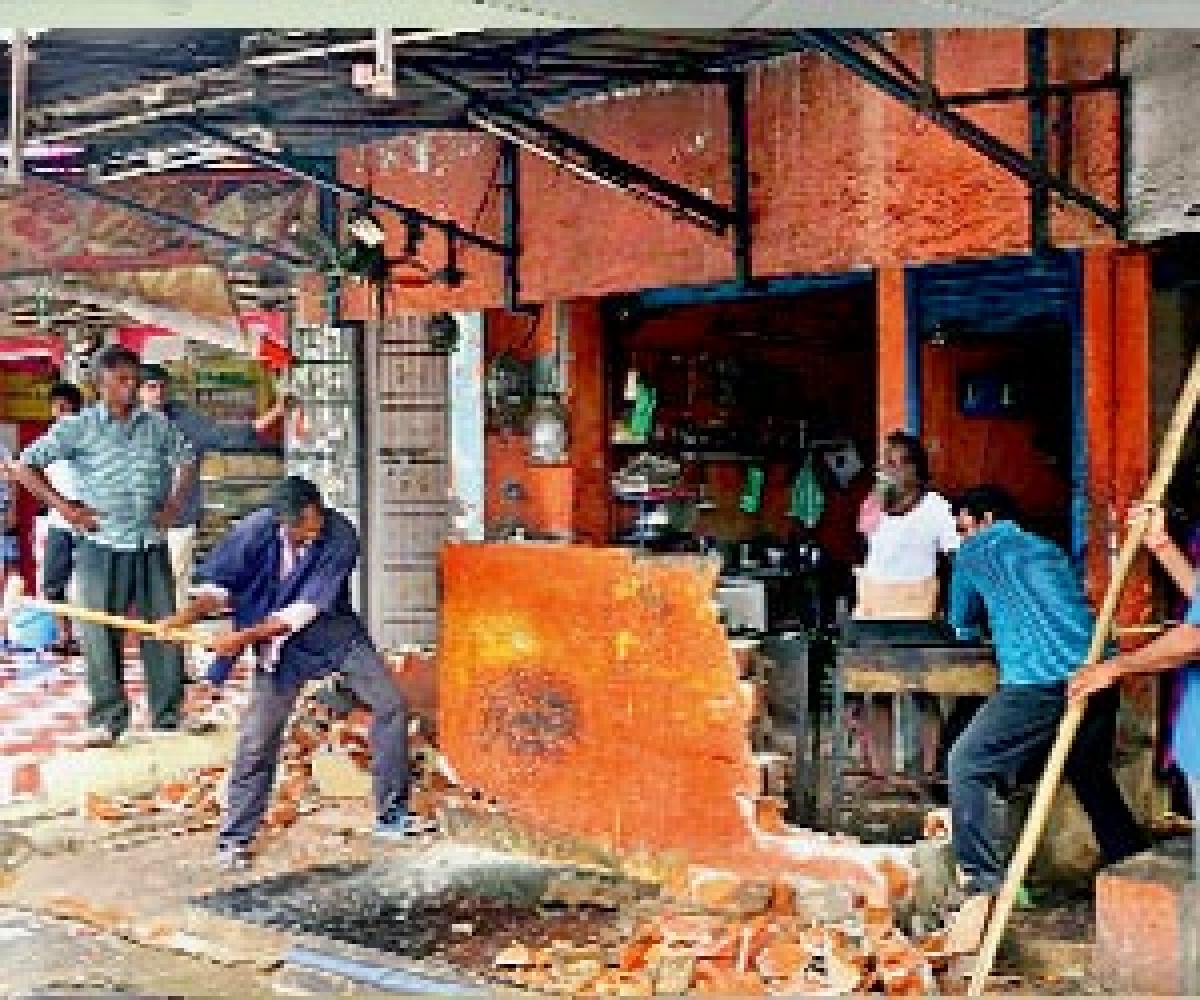 Encroachments removed