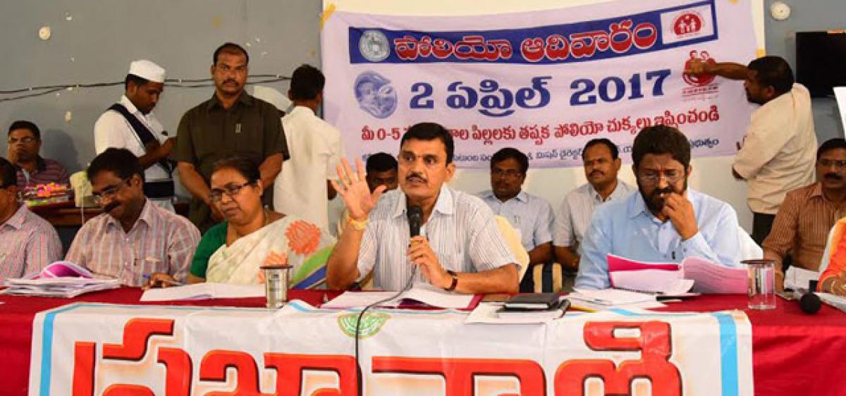 Make Pulse Polio 2nd phase also a big success: Jagtial Collector