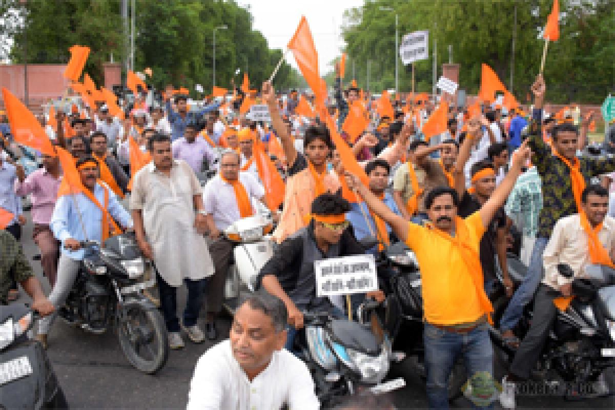 Protests in Jaipur over demolition of temples for metro rail