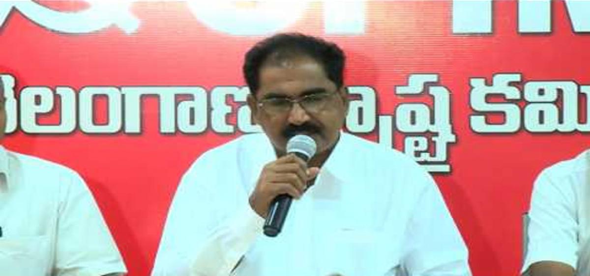 CPM leader hits out at TRS govt