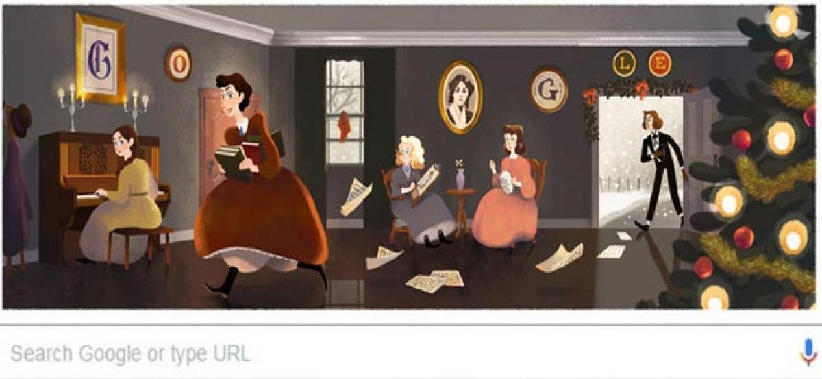 Google remembers Little Women Alcott with doodle