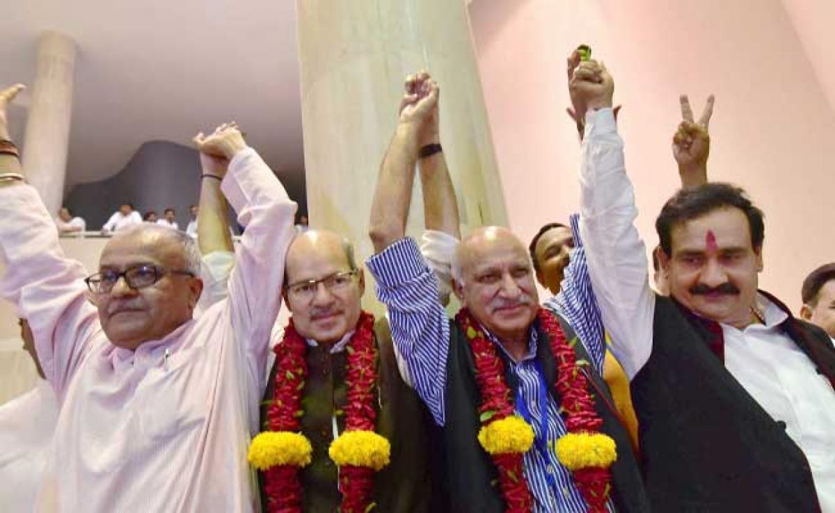 MJ Akbar, Anil Dave, Vivek Tankha Elected To Rajya Sabha From Madhya Pradesh