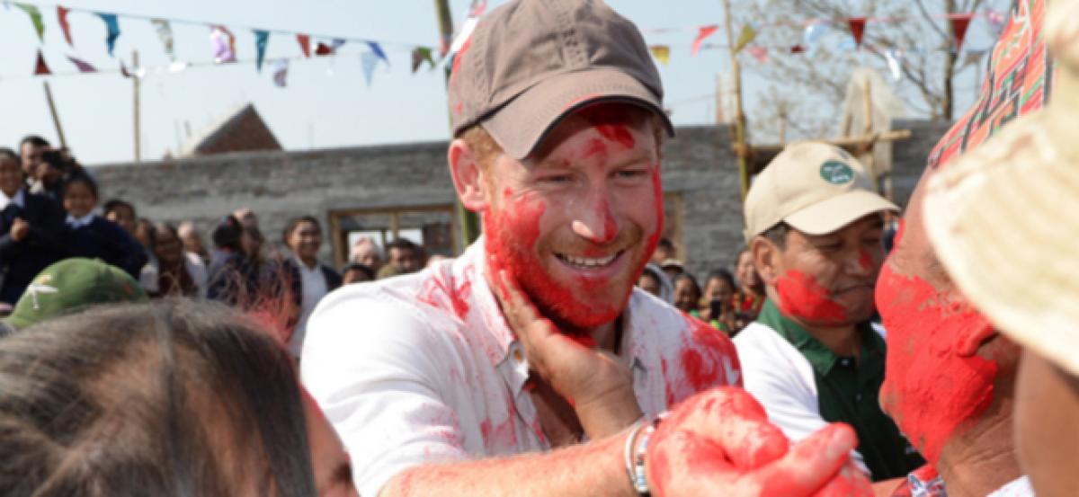 Prince Harry In Nepal To Celebrate Holi