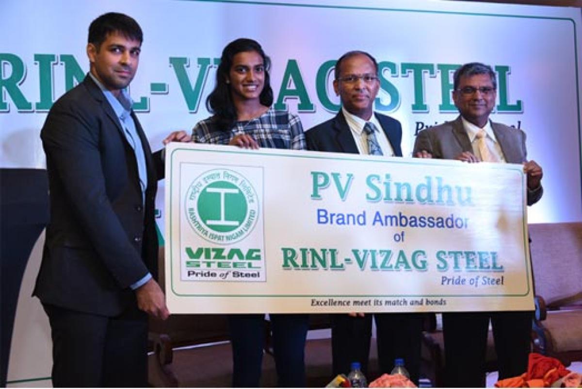 Sindhu is face of Vizag Steel