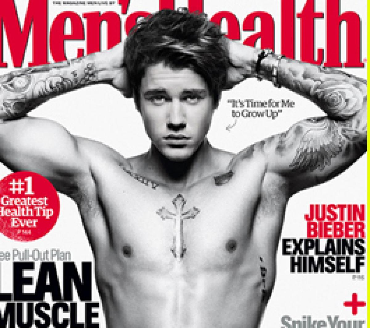 Justin Bieber goes shirtless for magazine cover shoot