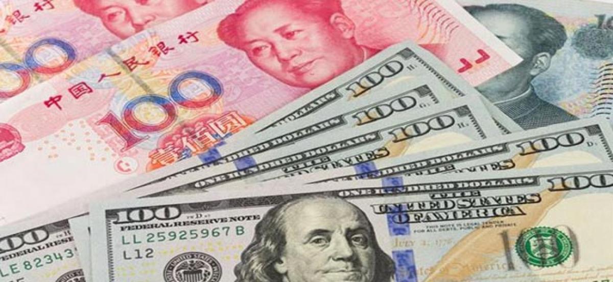 Chinese yuan weakens against US dollar