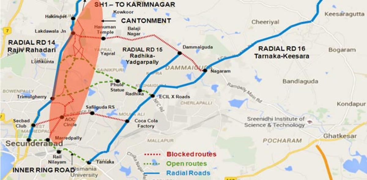 AOC roads closure in  Secunderabad Cantonment Roads issue