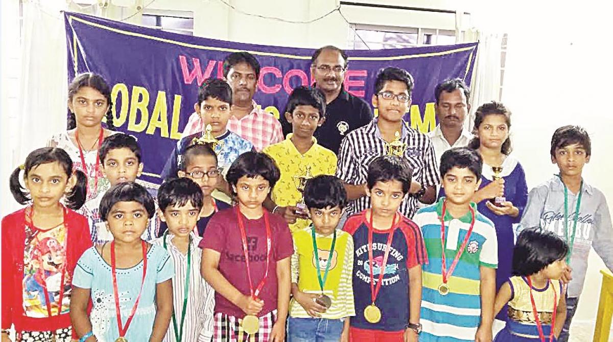 Sub-junior rapid open chess tournament held