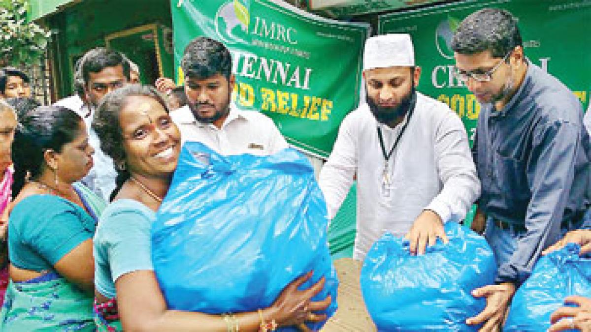 Organises medical camps, distributes relief materials