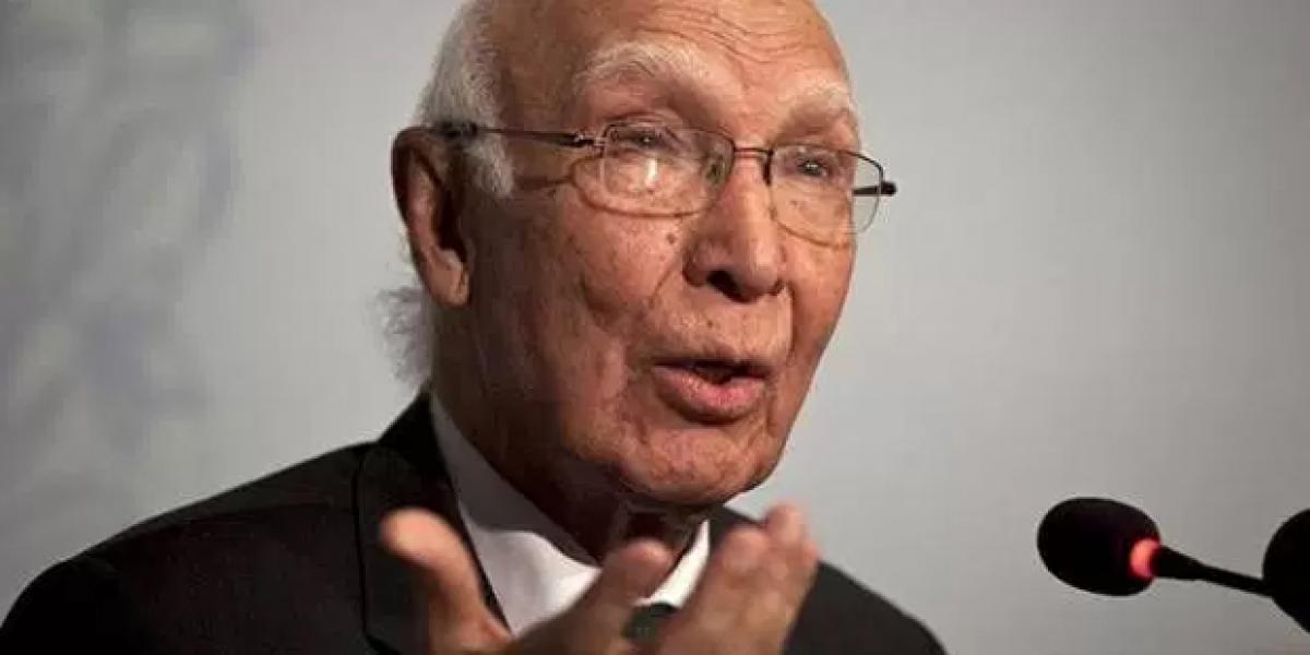 Verdict On Future Of Kashmir Only By Kashmiri People: Sartaj Aziz