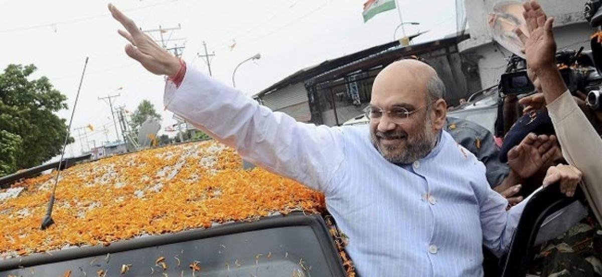 Amit Shah reaches Jammu, begins 95-day all-India tour with eye on 2019 polls