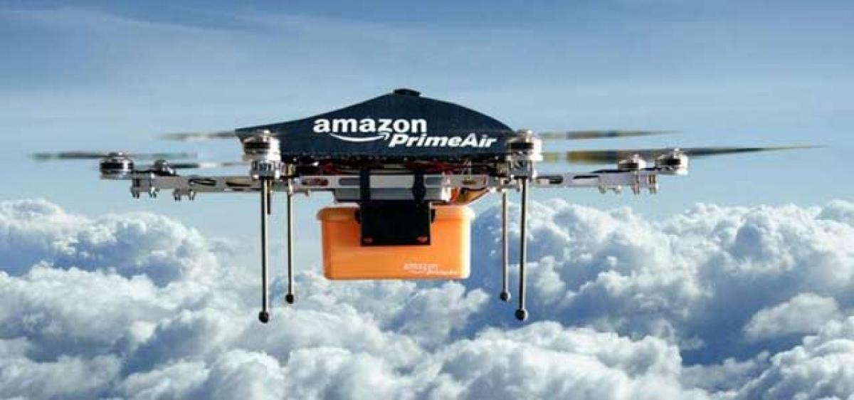 Amazon mulls flying warehouses