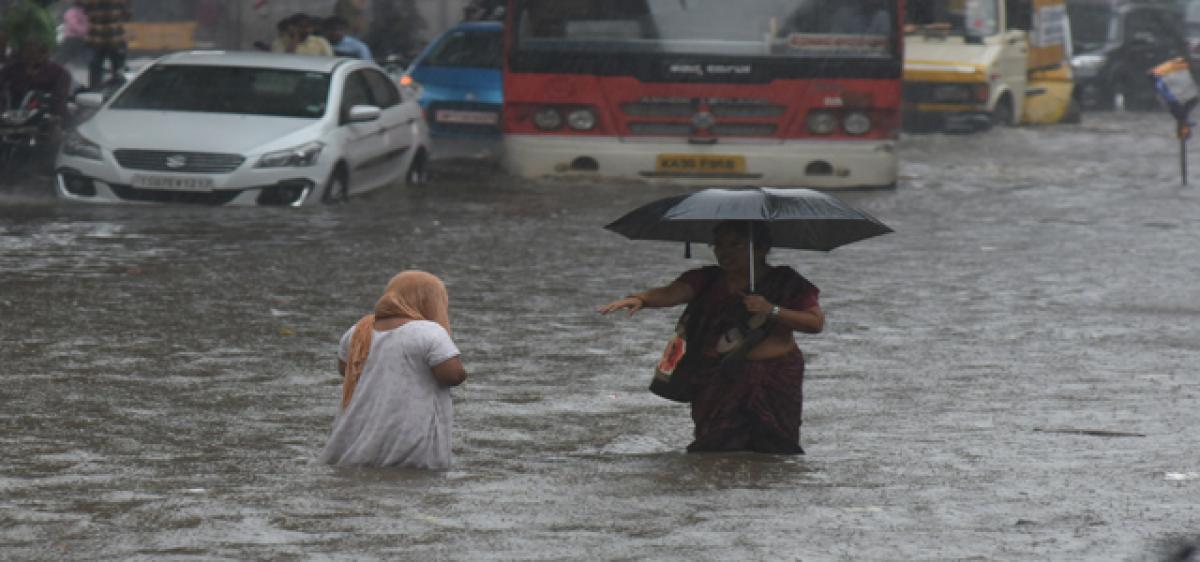 Heavy rain brings Hyderabad to its knees