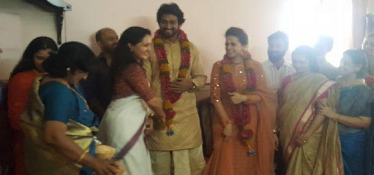 Bhavana gets engaged to producer Naveen