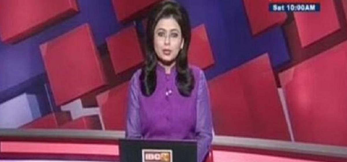 TV anchor reads out breaking news of her husband’s death