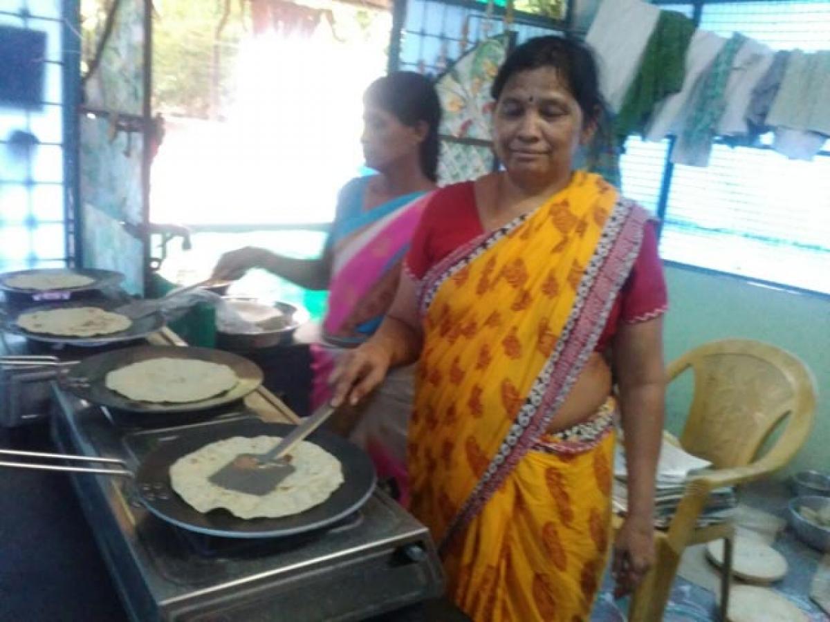 Chapatti making brings bread for family