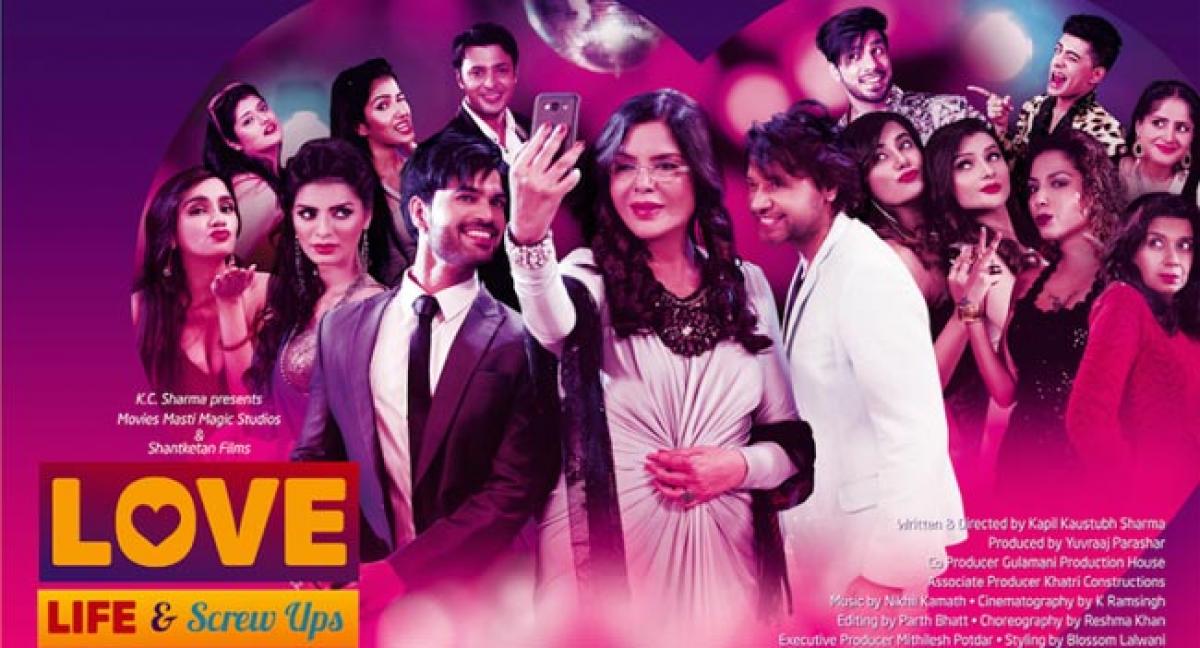 Zeenat aman debut love life & screw ups first look poster launches in new york!