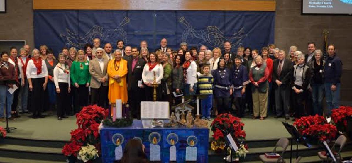 Diverse faiths pray together in Nevada for Peace & Unity