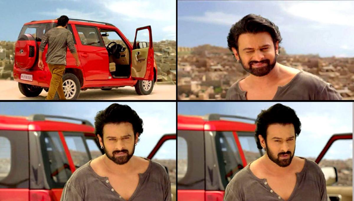 Prabhas in Mahindra TUV 300 Ad, Watch video