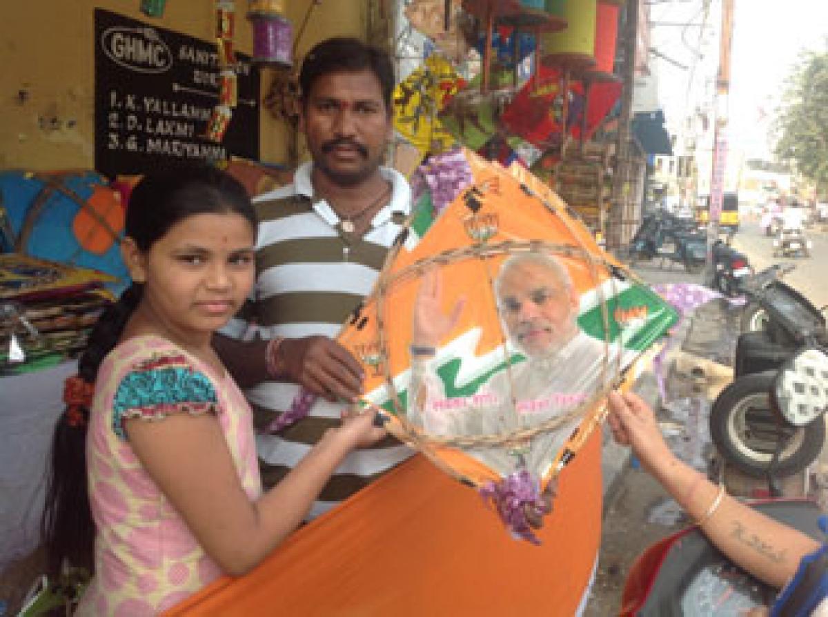 Baahubali and Modi kites soar high