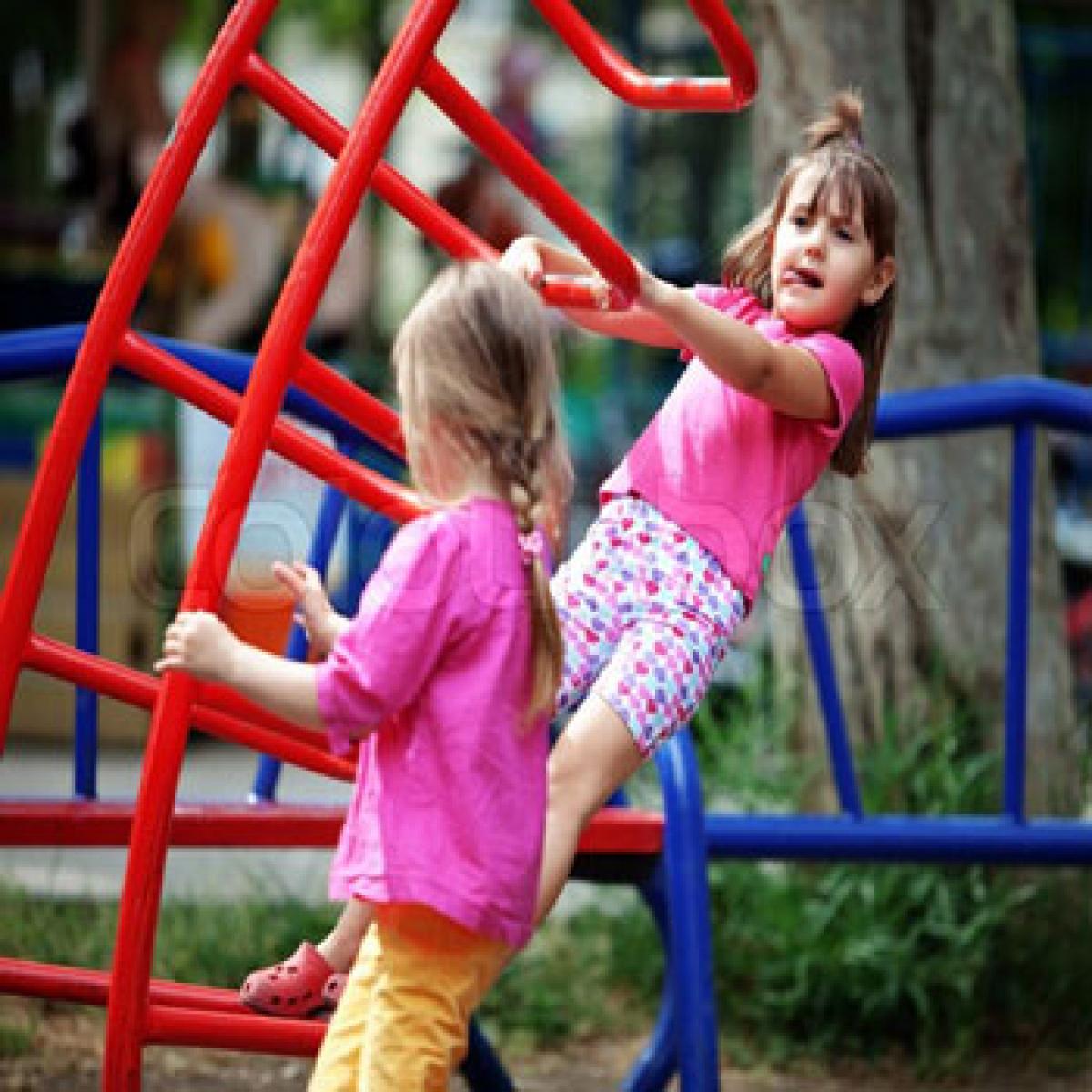 Paint on playground equipment poses risk for children