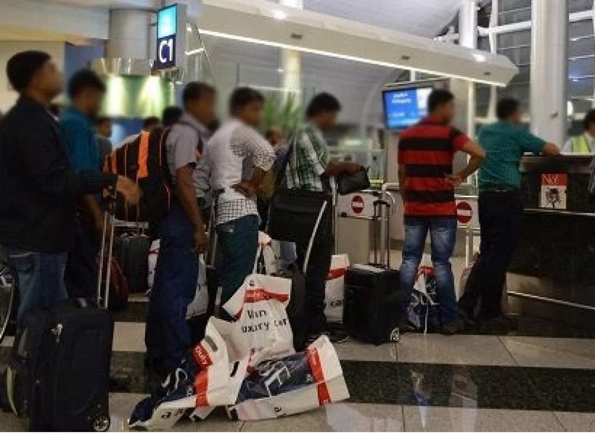 Deported students stranded at Hyderabad airport