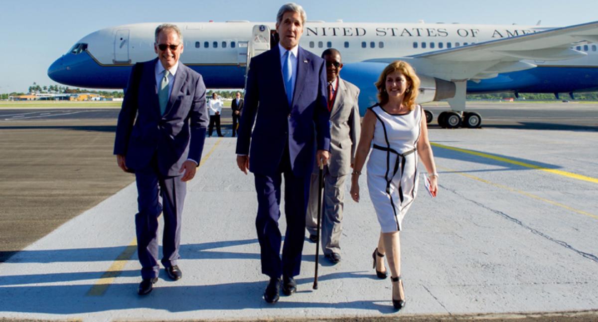 Kerry breaks travel record as Secretary of State