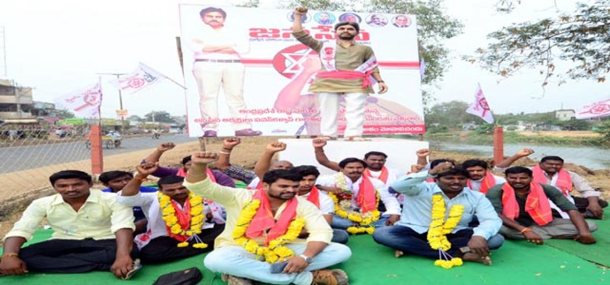 7-foot statue of Pawan Kalyan installed