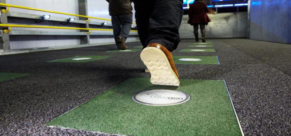 Turning footsteps into electricity