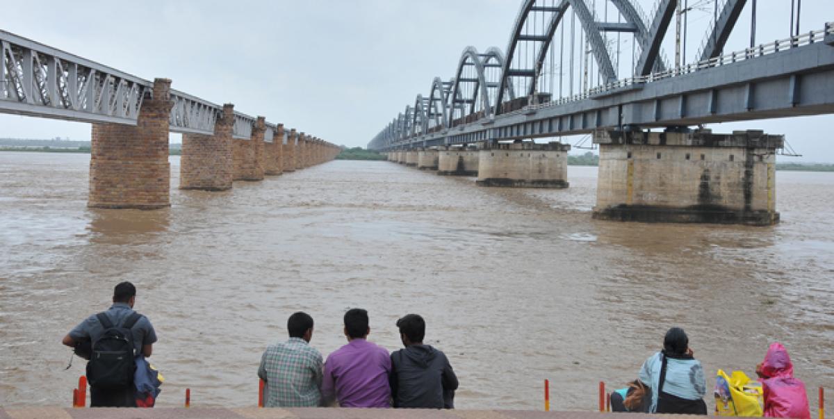 Flood water let out from Dowleswaram