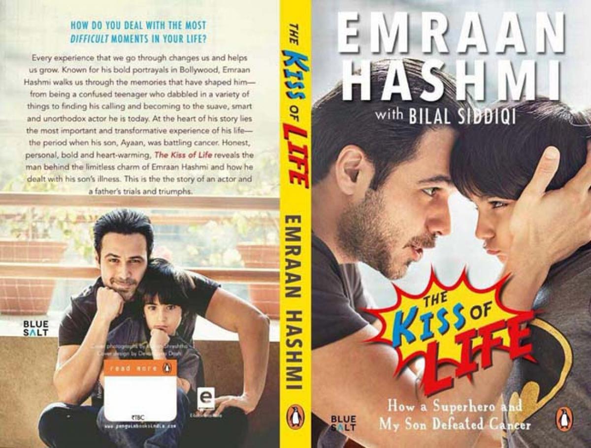 Emraan Hashmi unveils the cover of his book “The Kiss Of Life--How A Superhero & My Son Defeated Cancer”