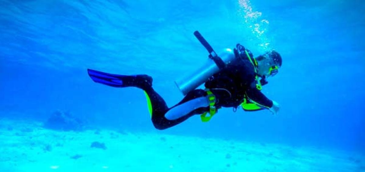 Scuba diving may damage your teeth