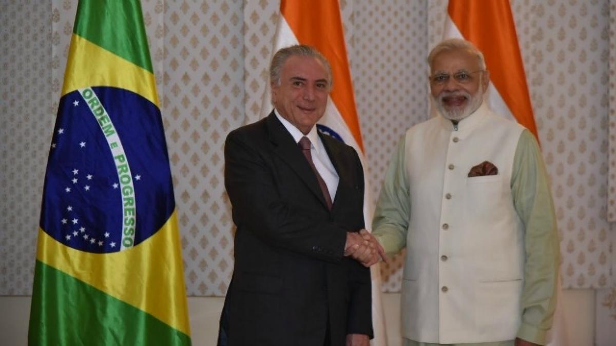 PM Modi holds bilateral talks with Brazilian President Temer