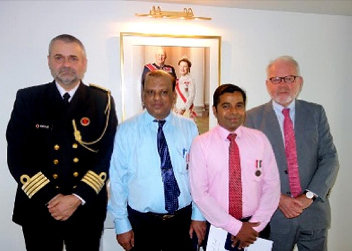 Two Indian seafarers awarded Operational Medal of Norwegian Armed Forces