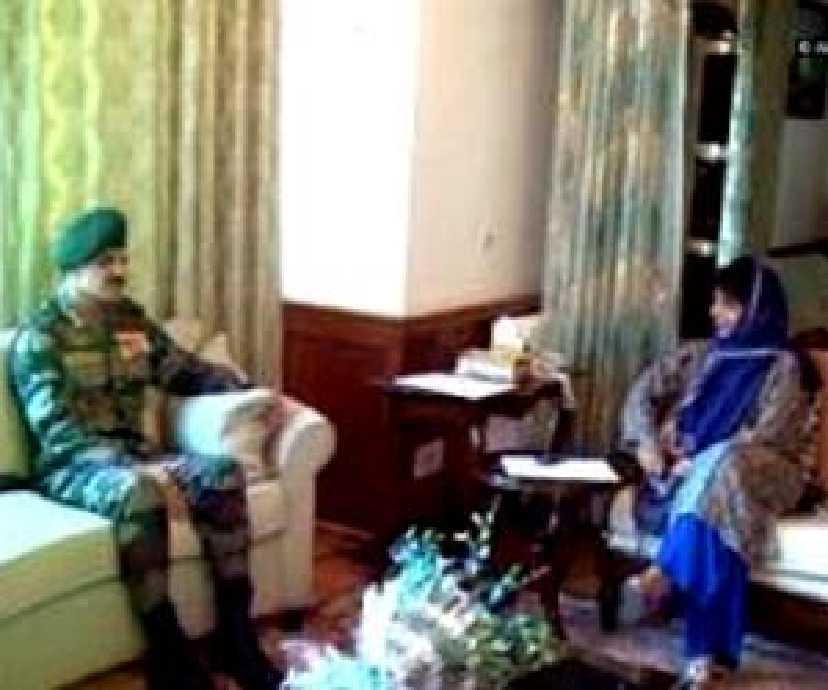 Army Chief Dalbir Singh meets Mehbooba Mufti, discusses security for Anantnag by-polls