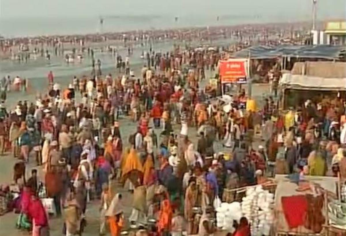 Makar Sankranti: Over a million pilgrims take holy dip in the river Ganges